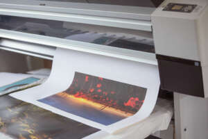 Epson Fotodrucker Pigmentdrucker Ausdruck auf Leinwand mit Foto von Moonblumen, Moonfeld, Tintenstrahldruck