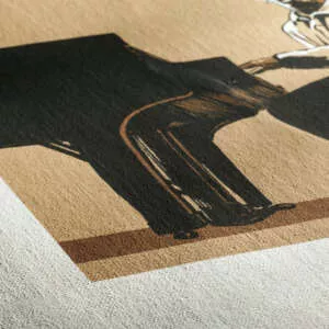 Hahnemühle Canvas Artist 340g Closeup, eine hochwertige Leinwand für Kunst- und Fotodrucke, Beispielfoto