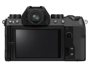 Kamera, Fujifilm X-S10, DSLM Spiegellose Systemkamera von Fujifilm, Rückansicht, Kamerasystem von Fuji
