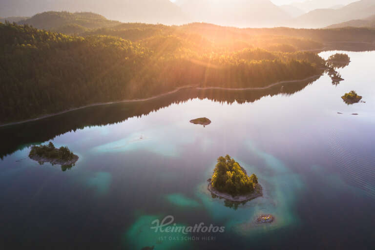 Ein Foto von Naturfotograf Stefan Imig - Luftbild vom Eibsee