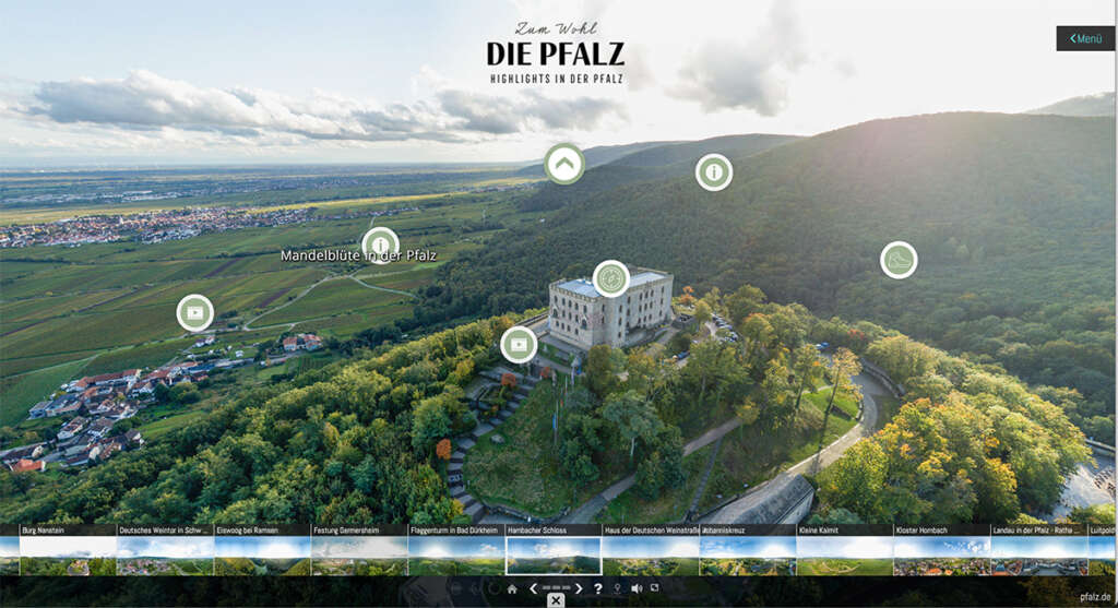 Virtuelle 360° Pfalz Panoramatour