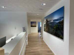 fertige Bildausstattung der Arztpraxis