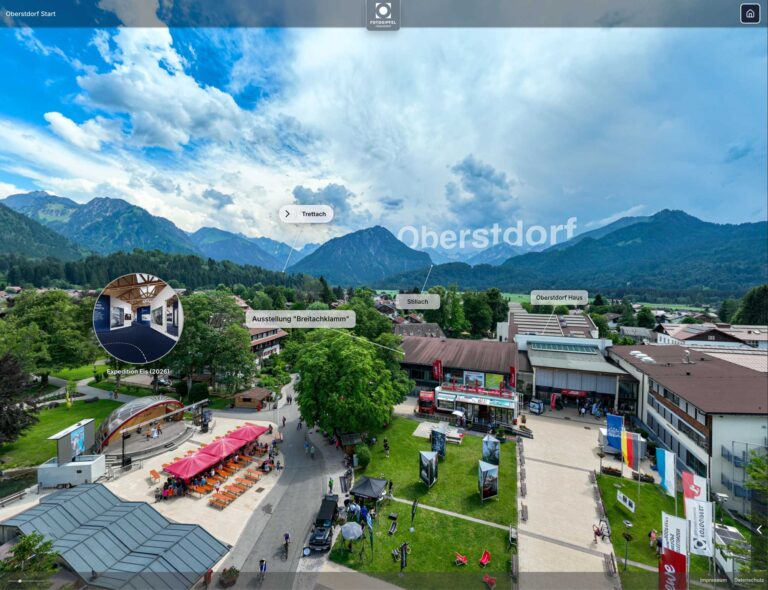 Startansicht des virtuellen Rundgangs durch den Fotogipfel Oberstdorf 2026