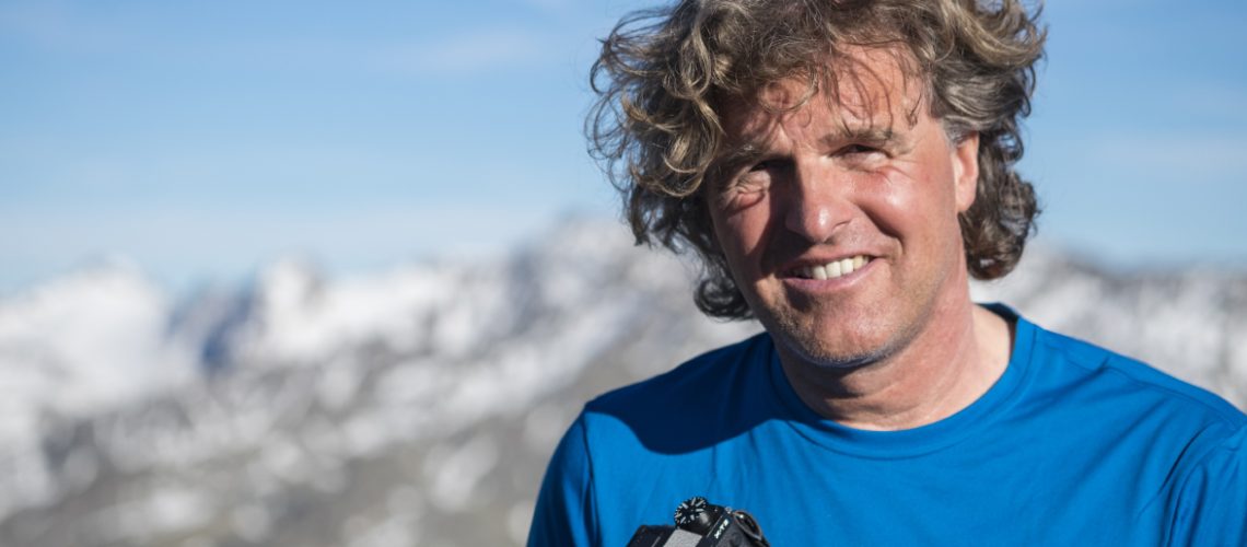 Bernd Ritschel am Soeldenkogel, Oetztaler Alpen, Tirol, Oesterreich.