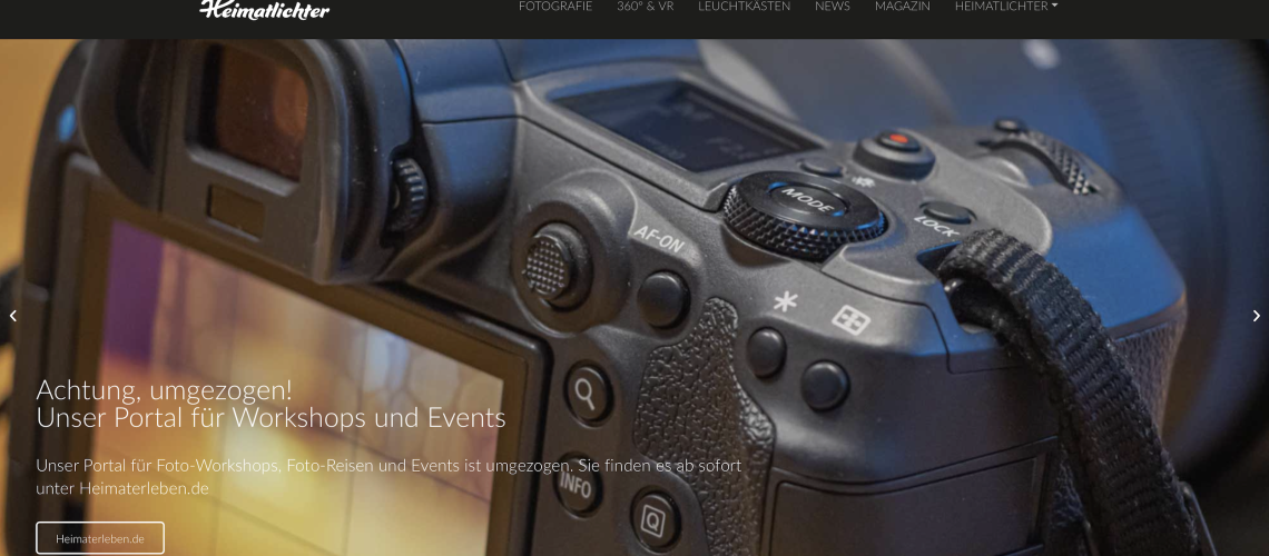Heimatlichter Website Screenshot